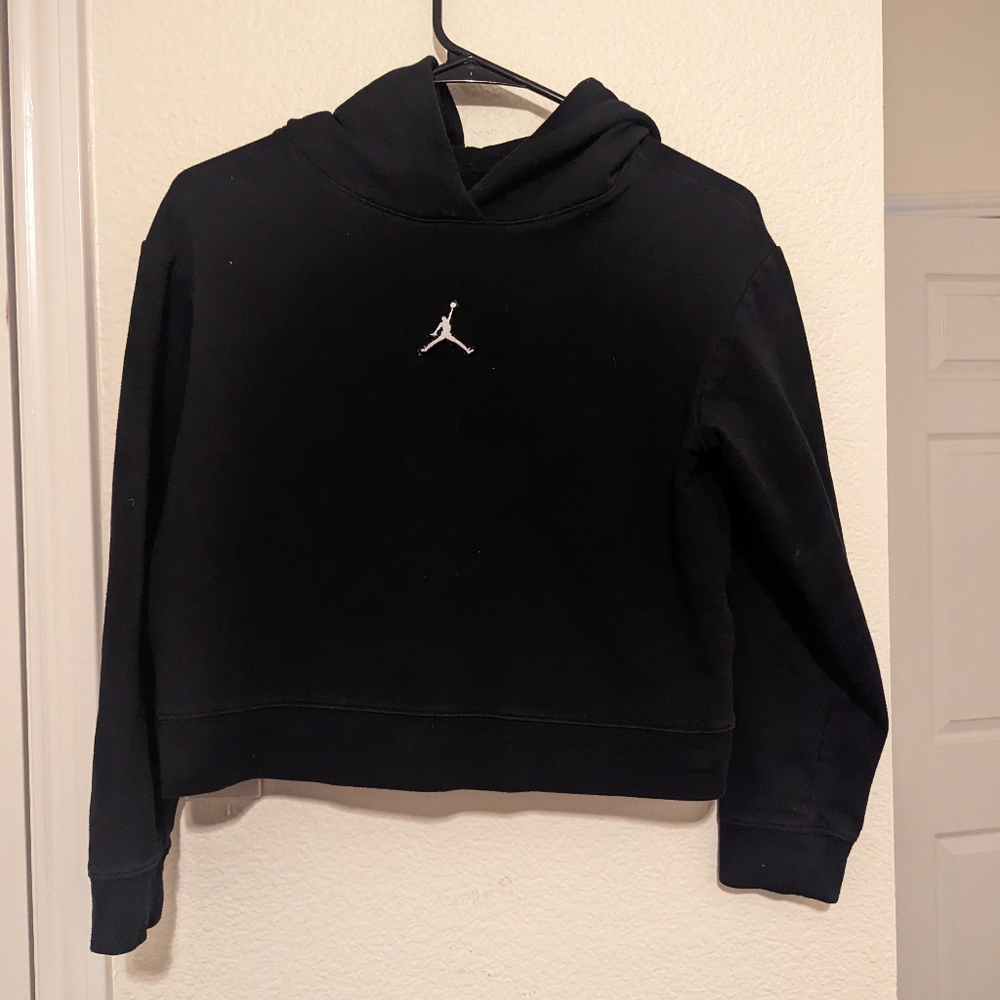Girls Black Jordan Logo Hoodie